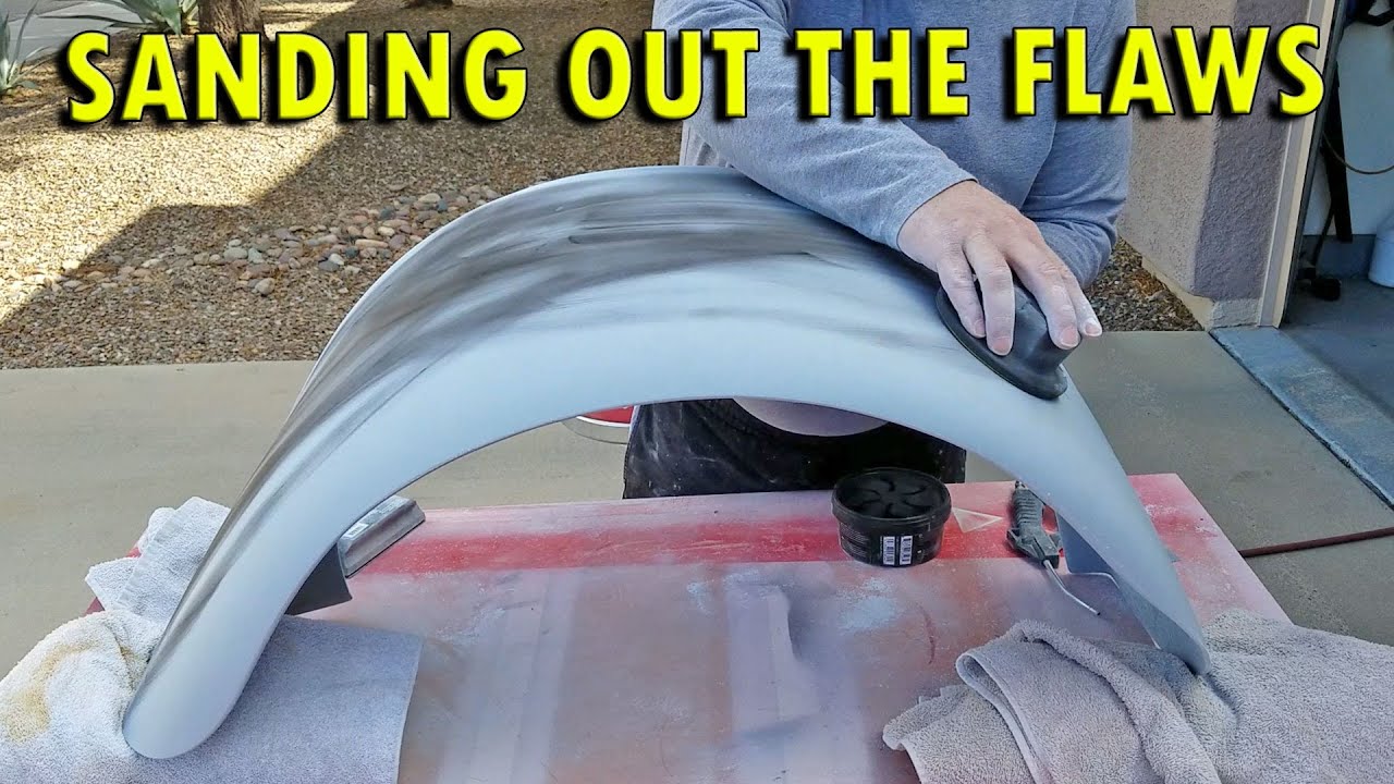 Factory Five 33 Hot Rod V2 - Sanding Build Primer - Rear Fender
