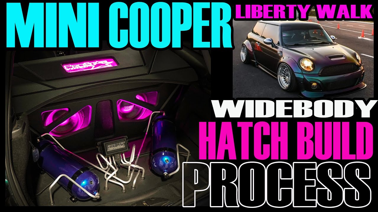 KRIS LIBERTY WALK WIDEBODY MINI COOPER HATCH BUILD PROCESS -FULL VIDEO