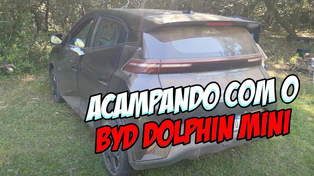 VIAGEM de QUASE 600Km com BYD DOLPHIN MINI | Vlog Acampamento