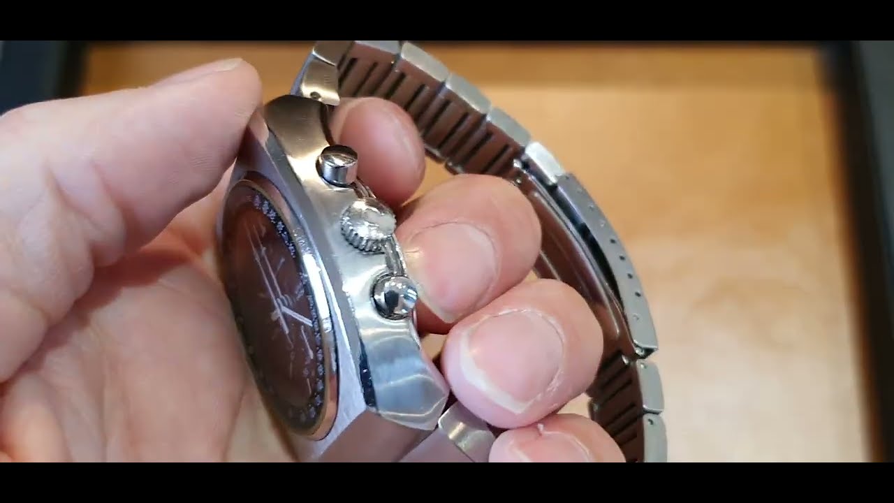 Omega Speedmaster 125 Auto Chronograph 1979 года с хронометром ref 178.0002 из нержавеющей стали на браслете