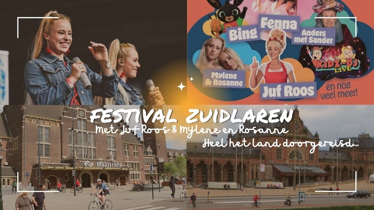 OP 1 DAG VAN MAASTRICHT NAAR GRONINGEN VOOR MYRO... - Zuidlaren festival vlog || JustMadeleine ||