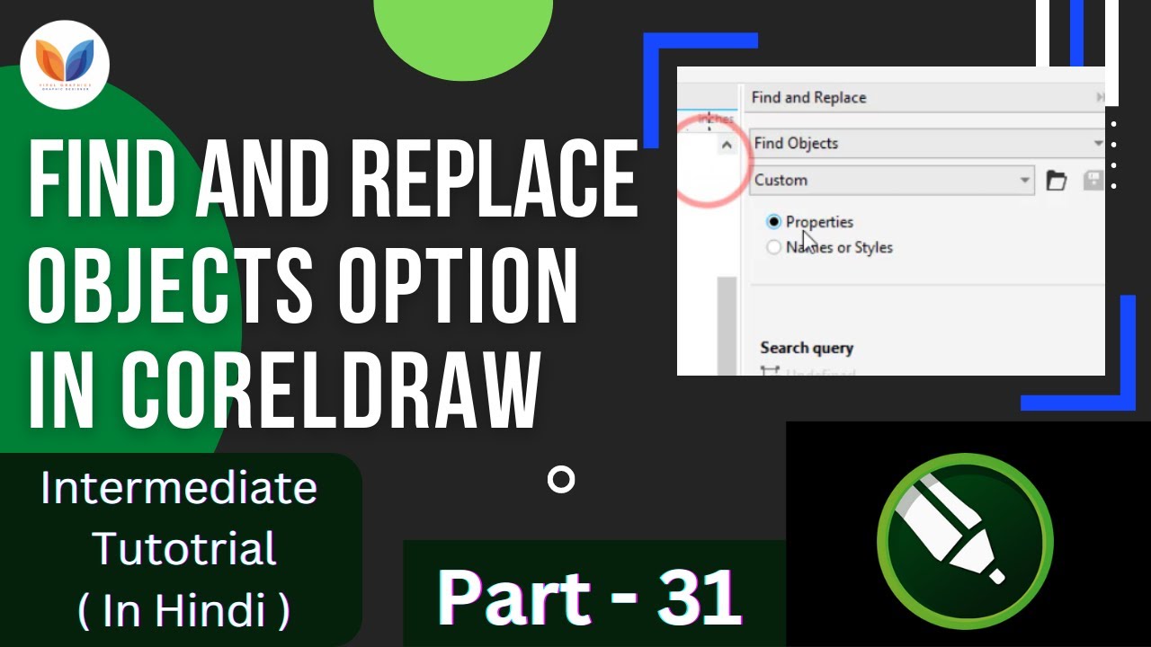 Find and Replace Object in Coreldraw | Edit Menu Option | Coreldraw Tutorials 2020 