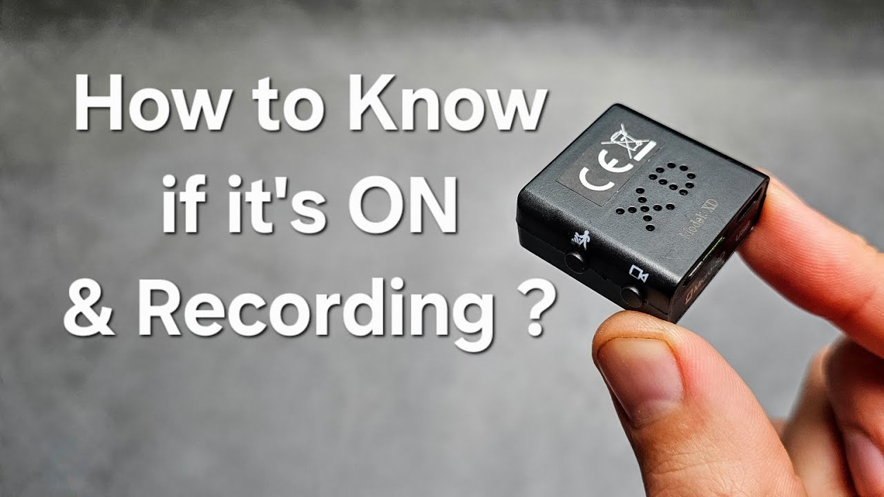 Micro XD Camera - How to Tell if it's ON & Recording Video ?