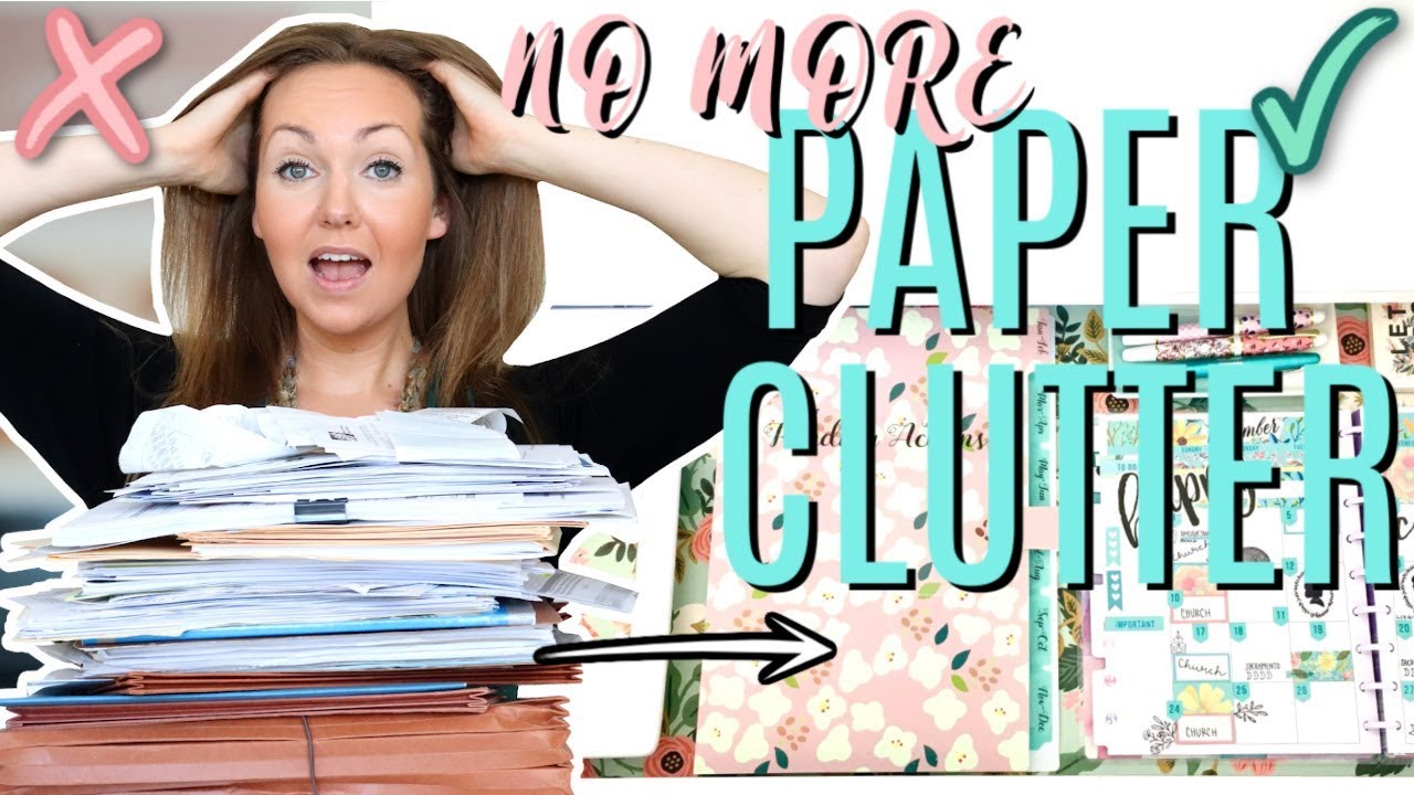 THE SECRET TO NO MORE PAPER CLUTTER | FAMILY COMMAND CENTER IDEAS
