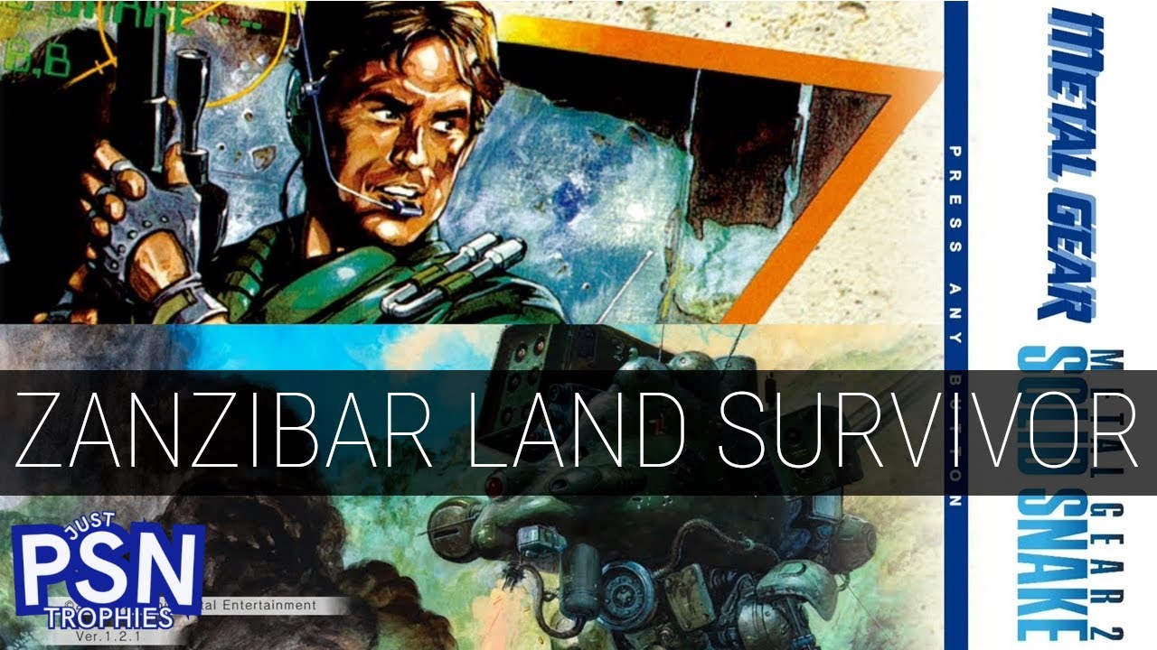 Zanzibar Land Survivor Trophy - Metal Gear 1 & 2 - Playstation 5