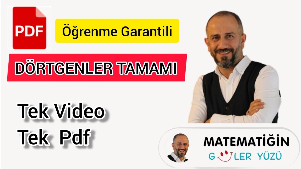 Dörtgenler Tamamı | Tek Video | Tek Pdf | Öğrenme Garantili