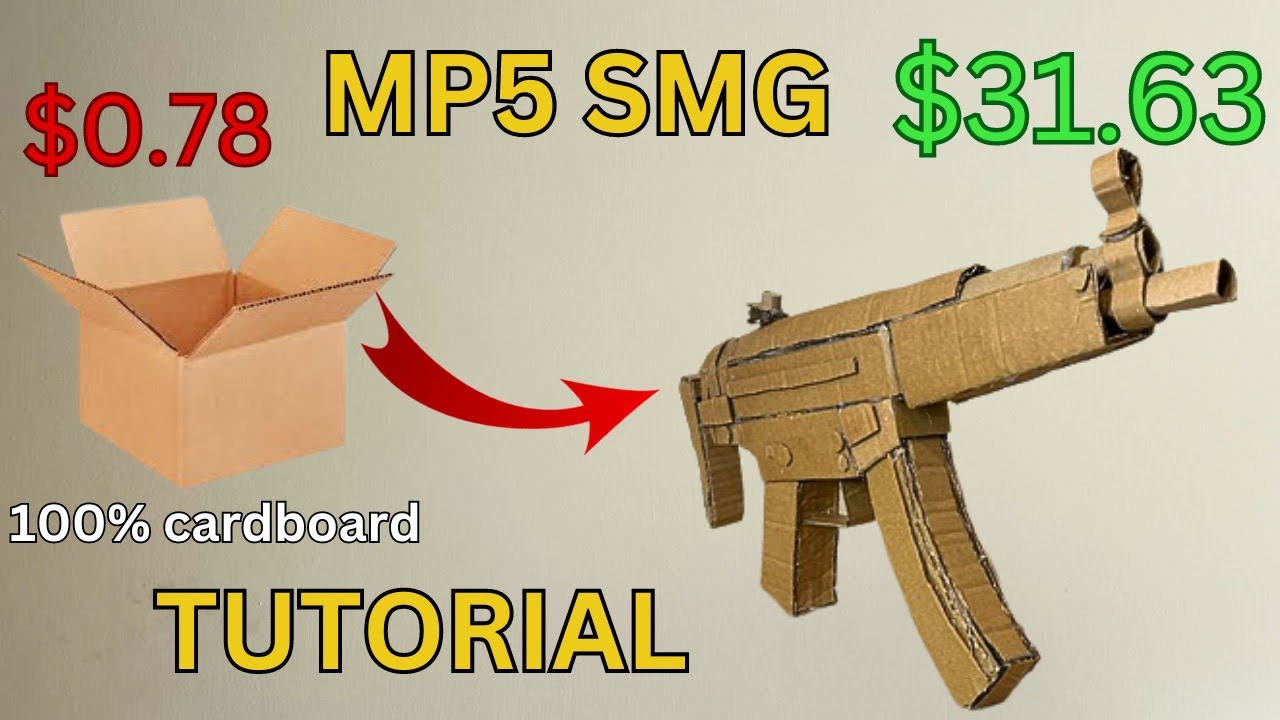 How to make a cardboard MP5