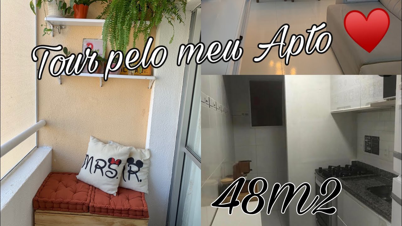 Tour pelo meu apto! 48m2