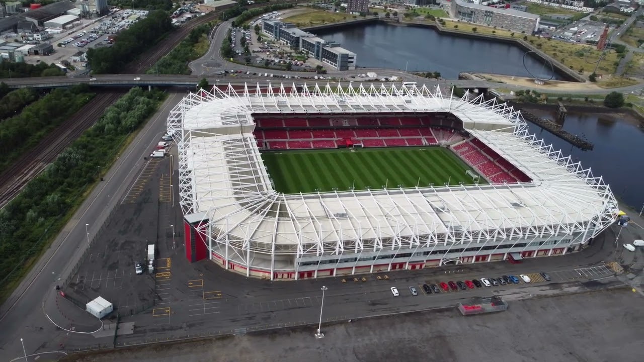 Middlesbrough FC The Riverside Stadium by Drone