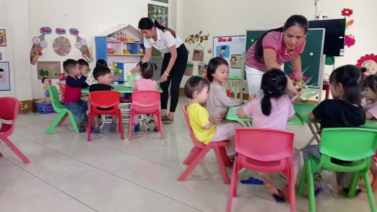Tô màu ngôi nhà lớp 3 tuổi 