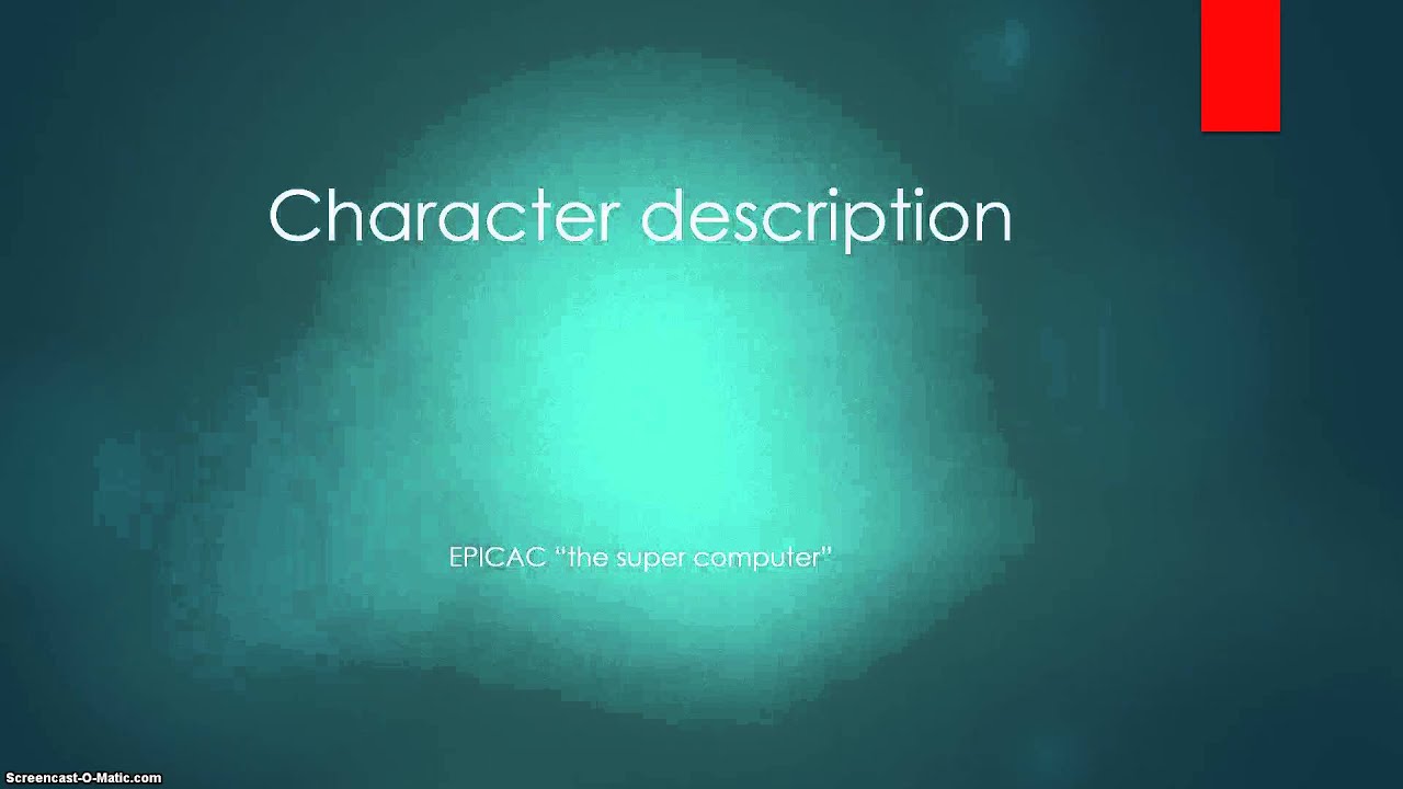 Kurt Vonnegut - EPICAC (1950) analyse