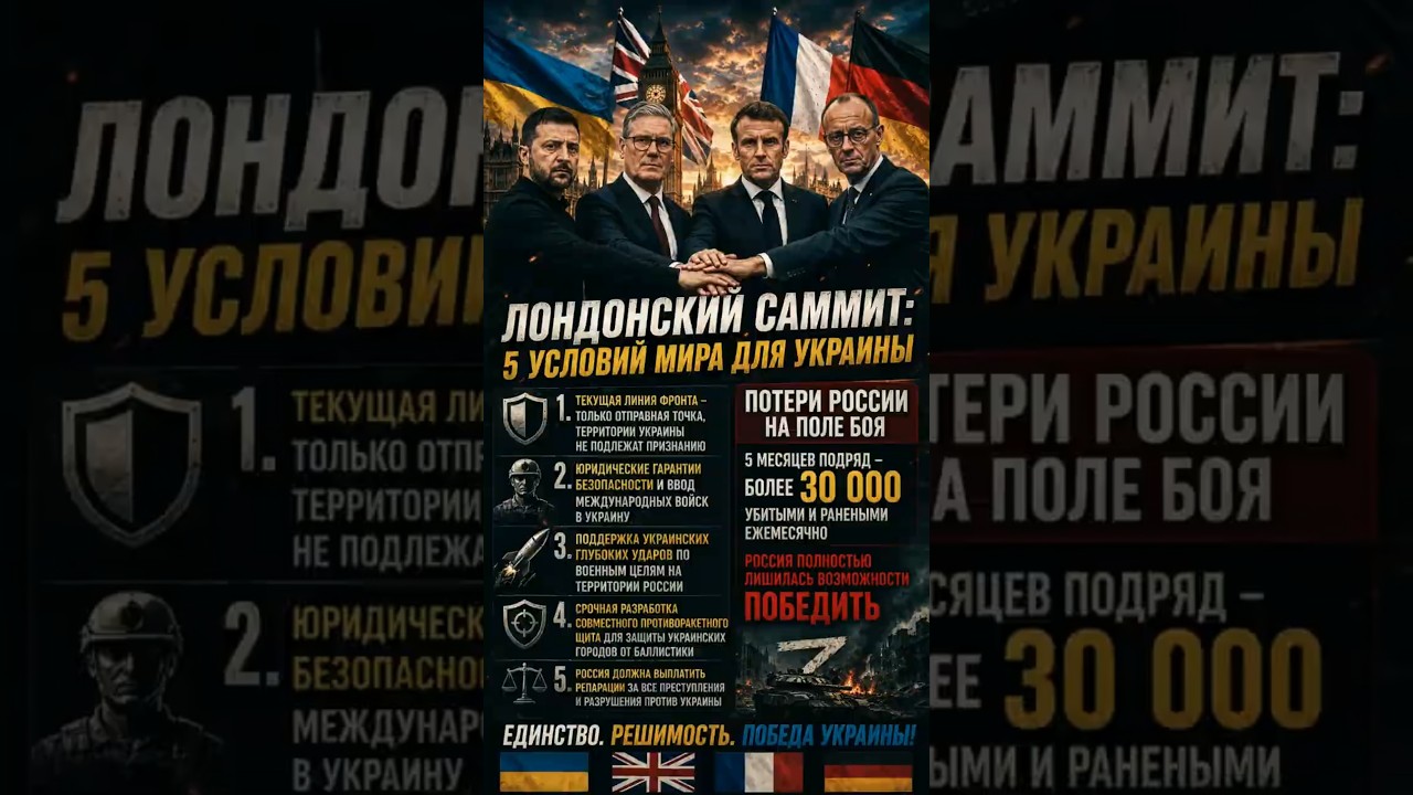 🌍 POWERFUL ALLIANCE IN LONDON: ZELENSKYY HELD HISTORIC E3 SUMMIT AGAINST KREMLIN AGGRESSION!