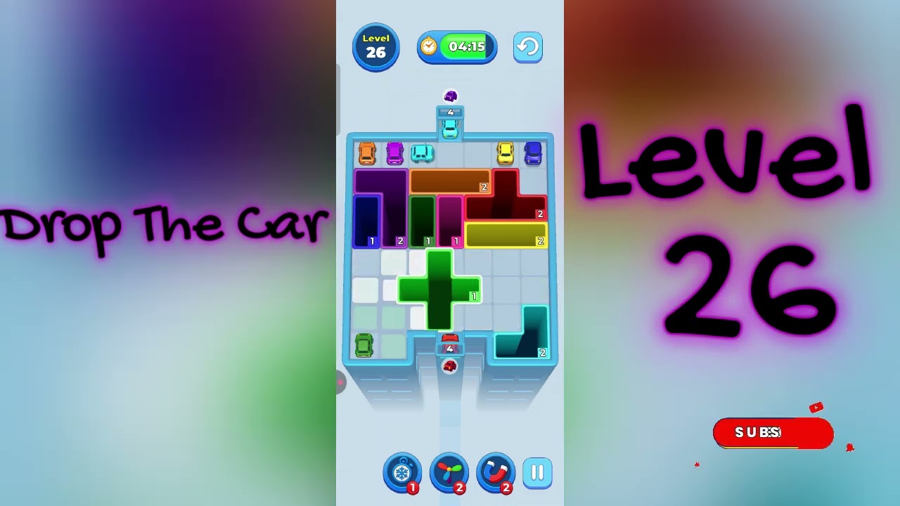 🚗 Drop The Car Level 26  Walkthrough | Car Puzzle Game Solution | Go Answer