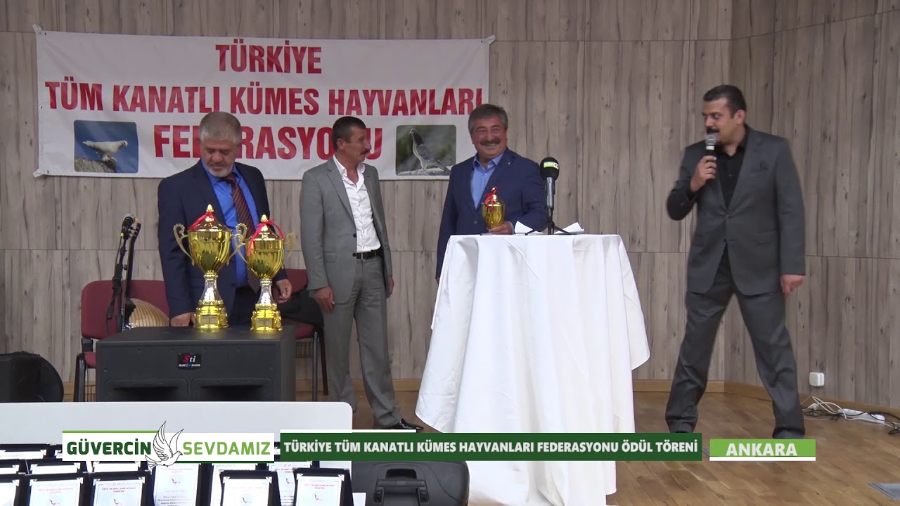 TÜRKİYE TÜM KANATLI KÜMES HAYVANLARI FEDERASYONU ÖDÜL TÖRENİ ANKARA | GÜVERCİN SEVDAMIZ