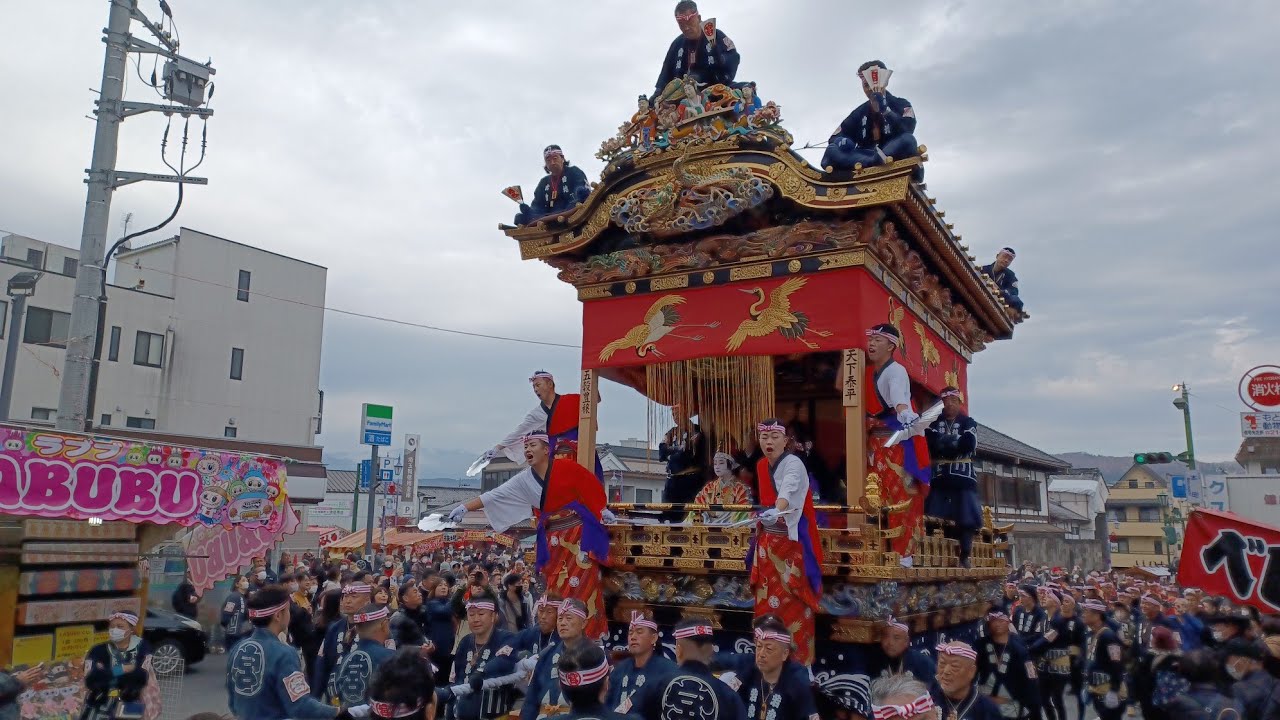 令和七年　秩父夜祭　宮地屋台宮参り