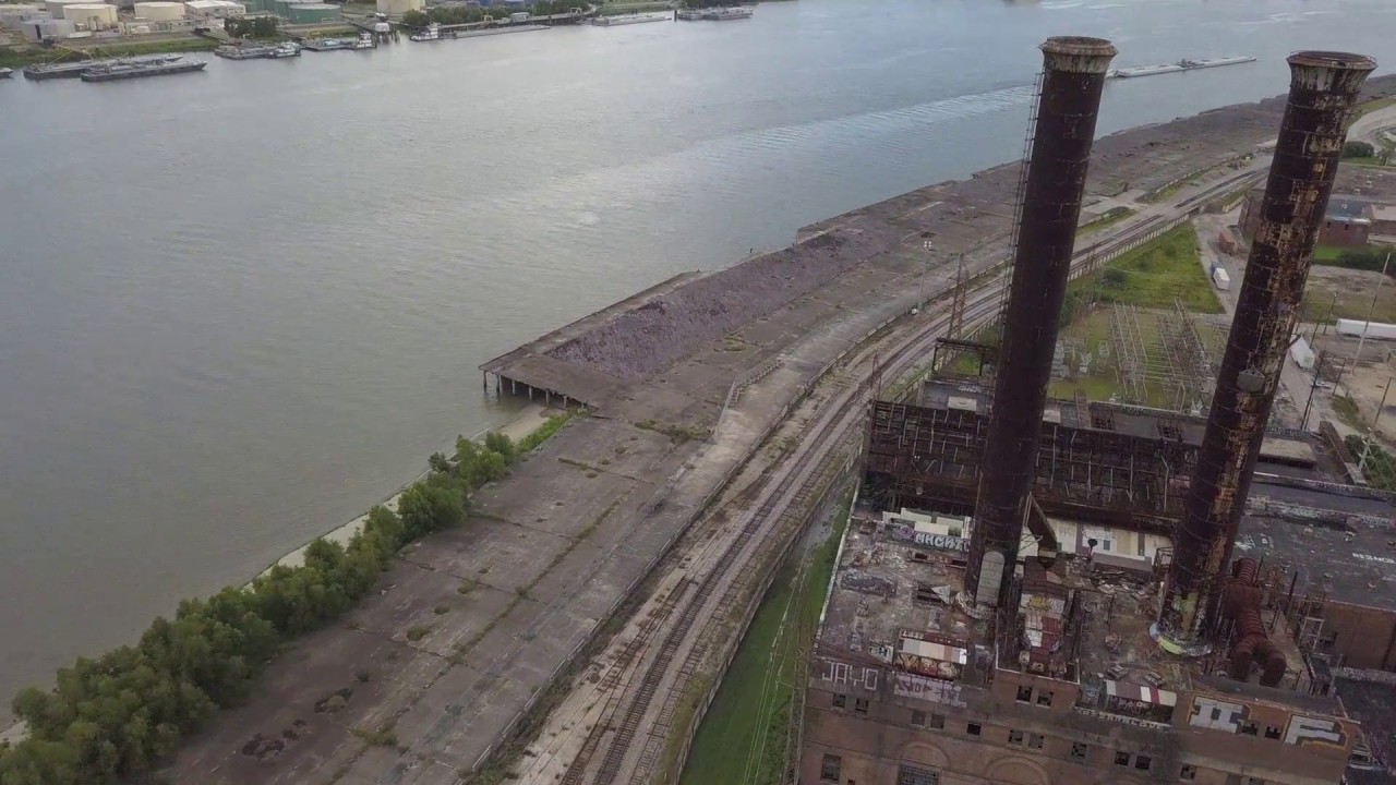 DRONES OVER NEW ORLEANS - MARKET ST POWER PLANT - MUST SEE