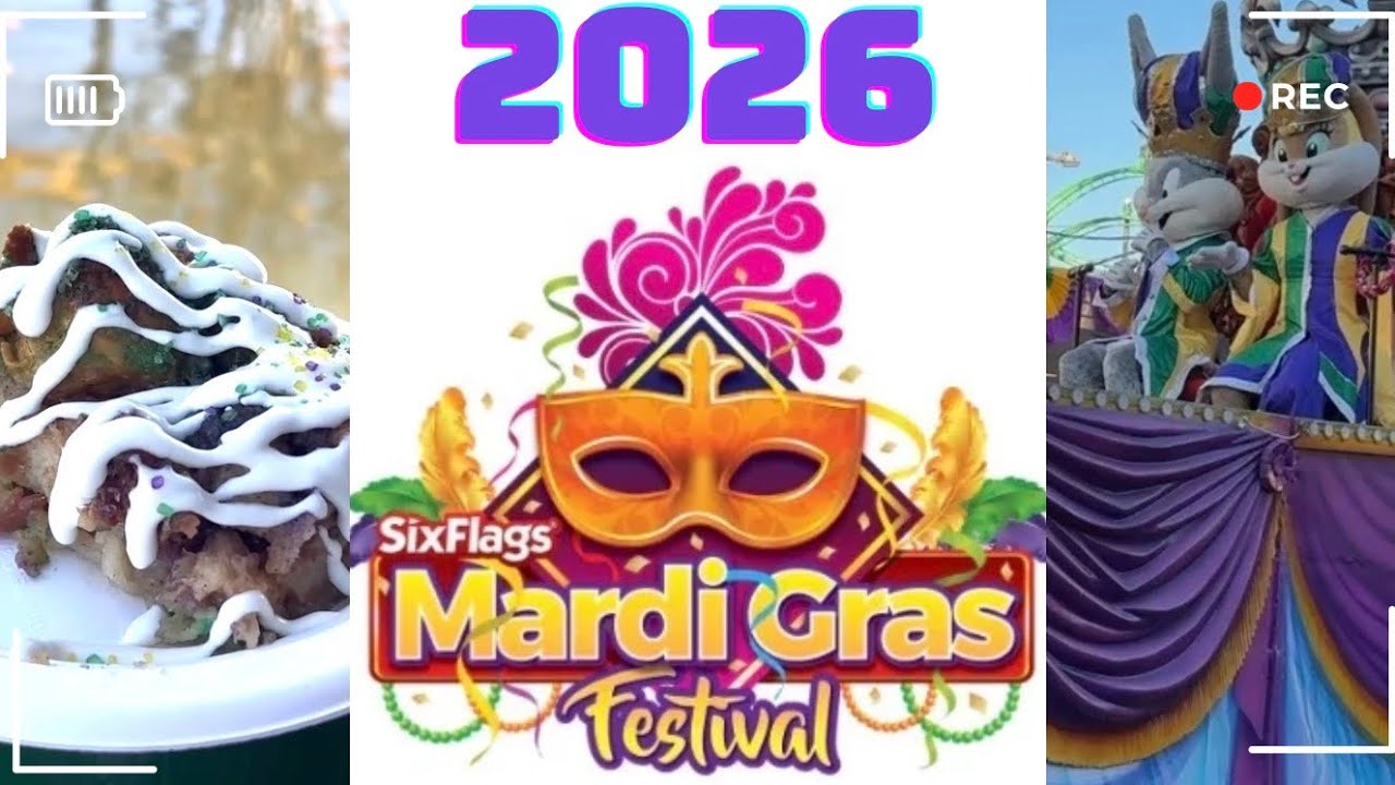 Six Flags Fiesta Texas Mardi Gras 2026