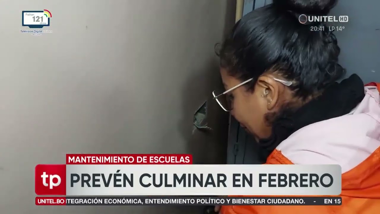 El mantenimiento en las unidades educativas de Cochabamba tienen un 75% de avance