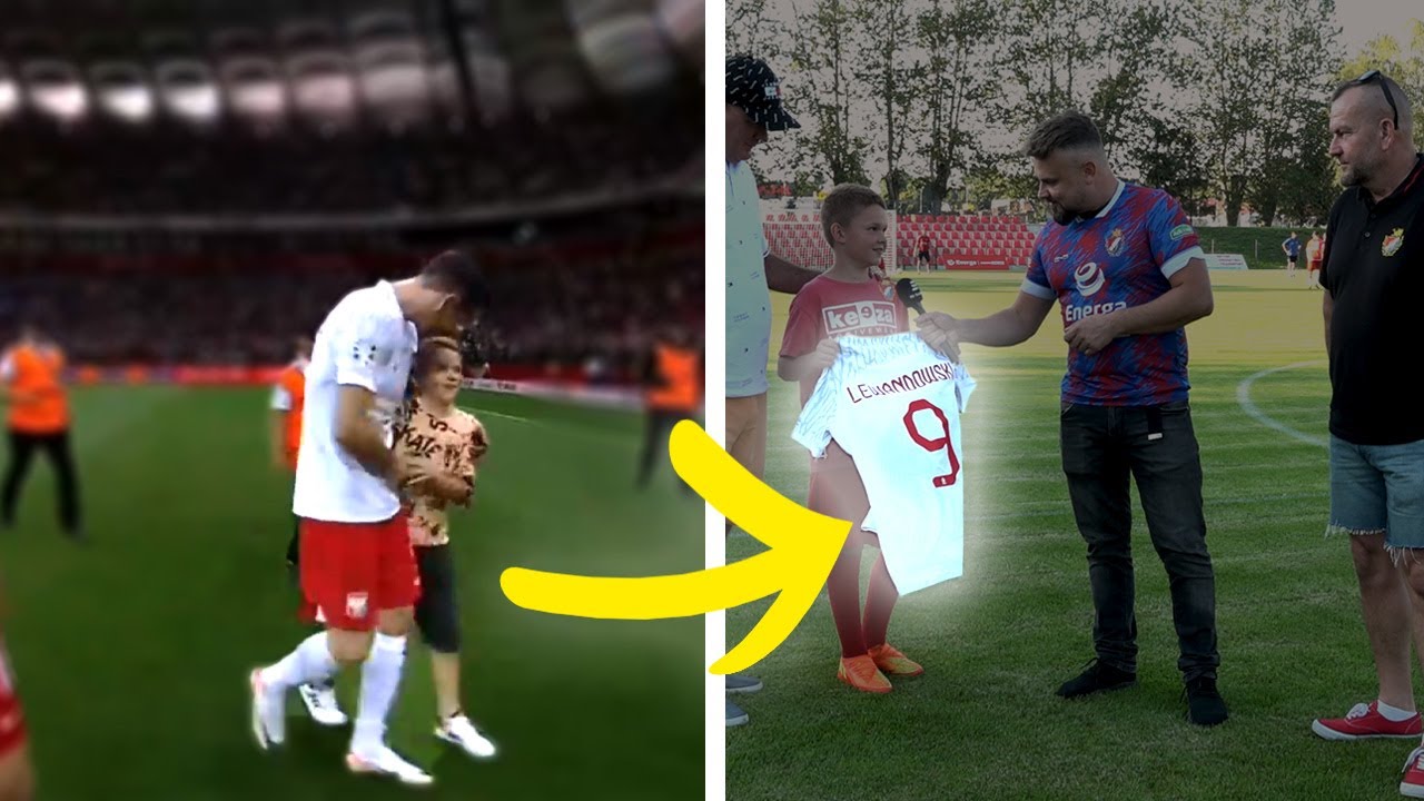 LEWANDOWSKI dał mu swoją KOSZULKĘ. Młody kibic wbiegł na murawę! Zobacz WYWIAD!