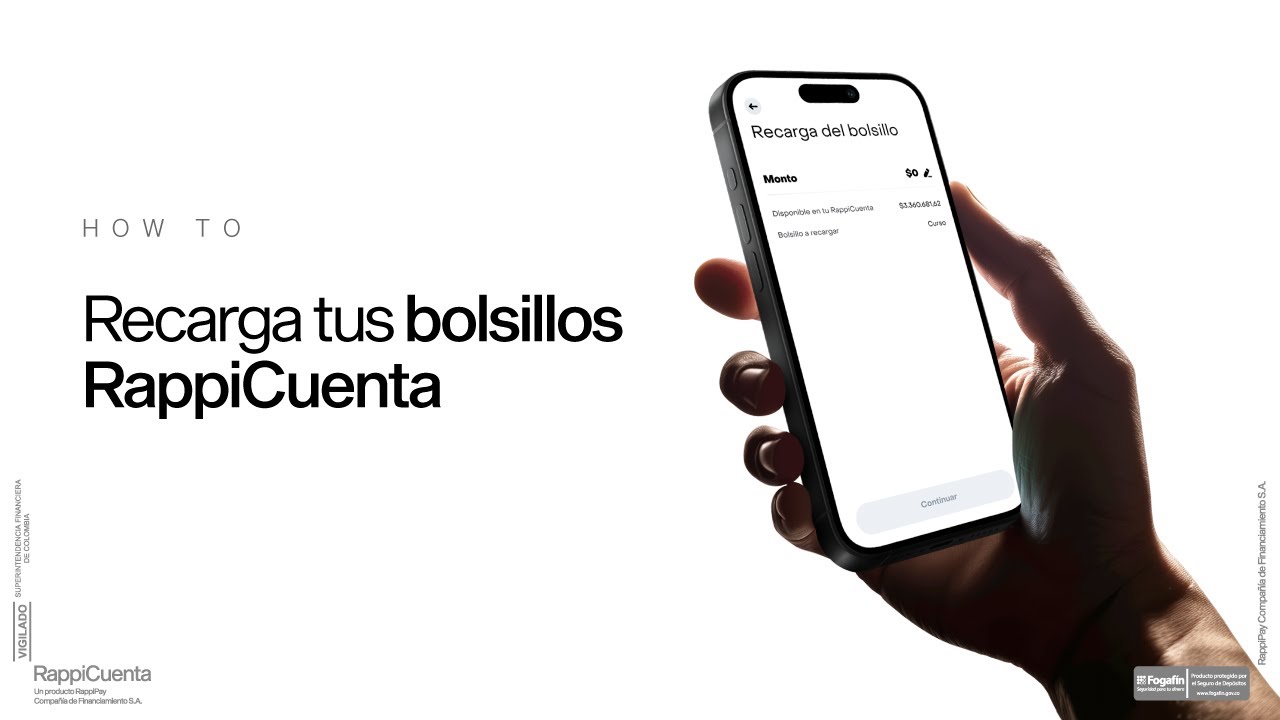 &iquest;C&oacute;mo recargar los bolsillos de RappiCuenta?