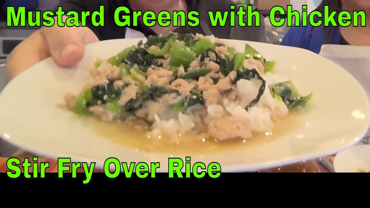 Mustard Greens with Chicken Stir Fry & Maysee Herr Interview