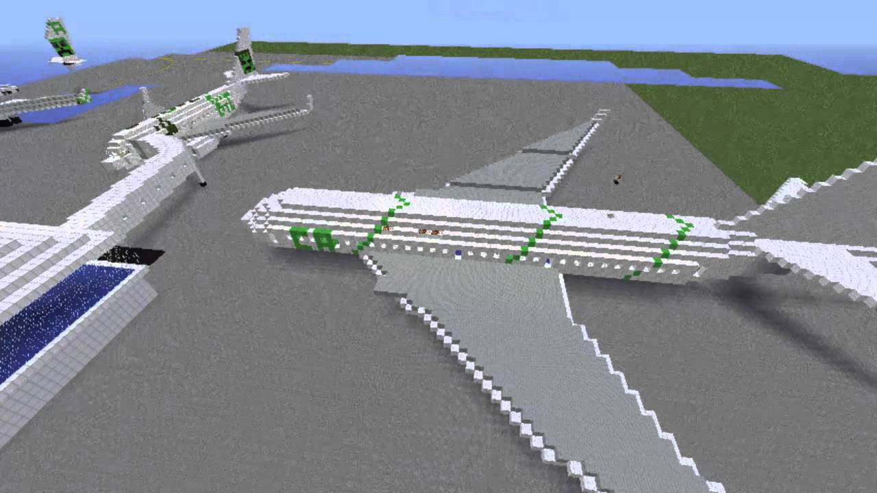 Timelapse d'un avion sur Minecraft : Boeing 777-200 + Présentation