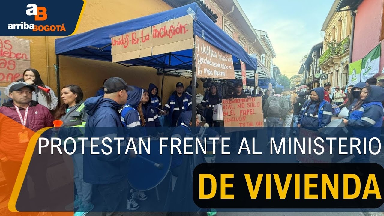 Sigue plantón del gremio reciclador en el centro de Bogotá | CityTv