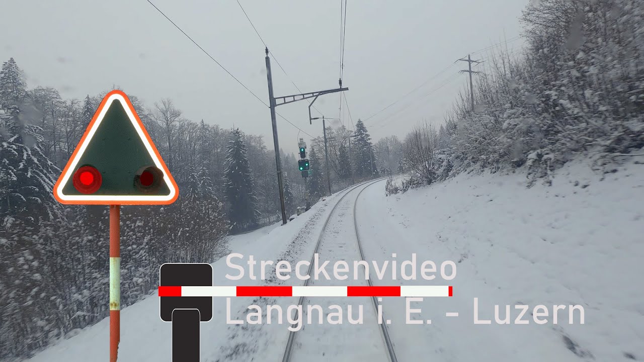 Cab ride Langnau i. E. to Lucerne - Führerstandsmitfahrt Langnau i. E. nach Luzern