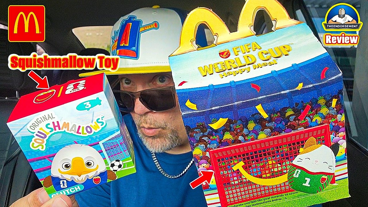 Обзор Happy Meal с игрушками Squishmallows от McDonald's&reg; к ЧМ-2026 по футболу FIFA! ⚽ | theendor...