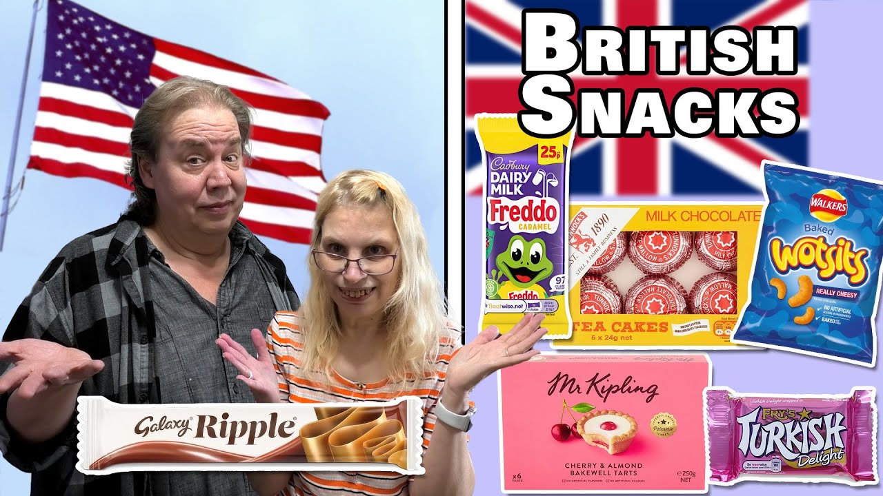 AMERICANS React to BRITISH SNACKS for the FIRST TIME!!