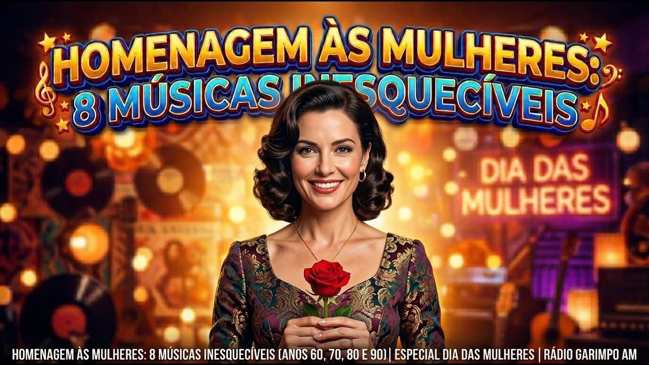 Playlist Álbum: 8 CANÇÕES INESQUECÍVEIS (Anos 60, 70, 80 e 90) | Homenagem Especial Dia das Mulheres