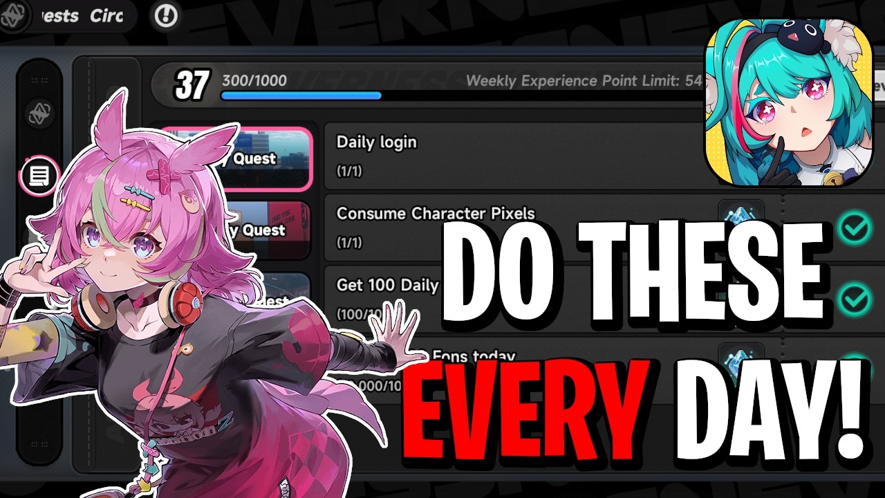 Daily, Weekly, & Monthly Checklist! Don't Miss These Things To Do! [Neverness To Everness]