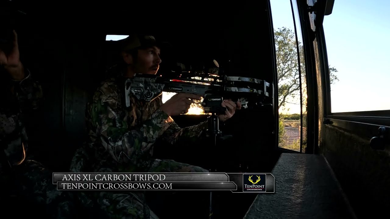 NEW TenPoint Axis XL Carbon Tripod | Shooting Stability and Precision for All Hunting Situations