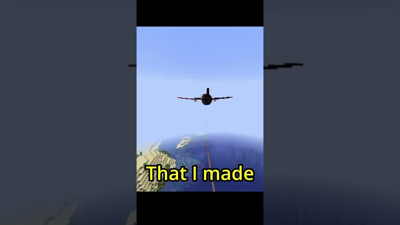 I Made an Airplane in Minecraft with the Create Mod! #shorts