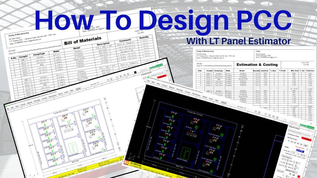 How To Design MCC - LT Electrical Panel Design Software