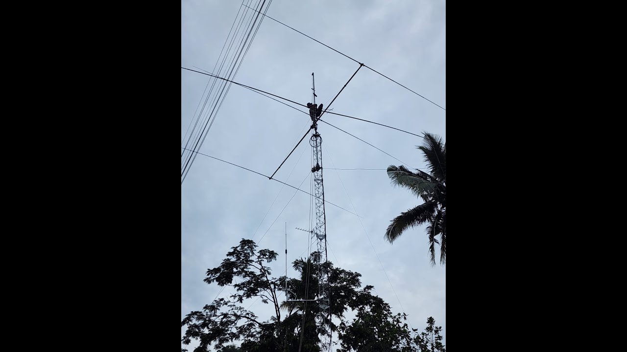 Live YB0AR 10m 3 el  yagi Antenna _ Homebrew