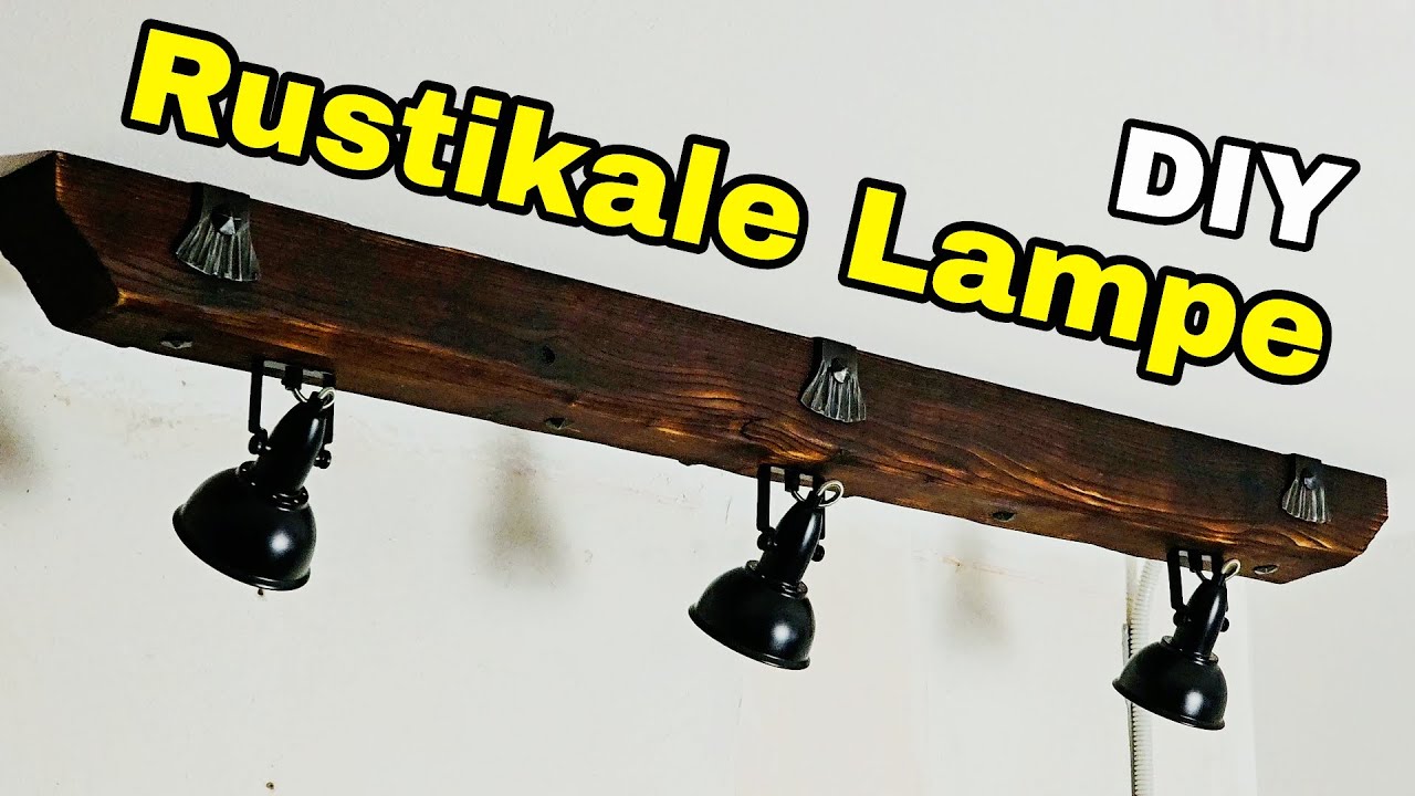 Lampe Selber bauen, Altholz-Optik SCHNELL UND EINFACH - Rustikale Balken Lampe