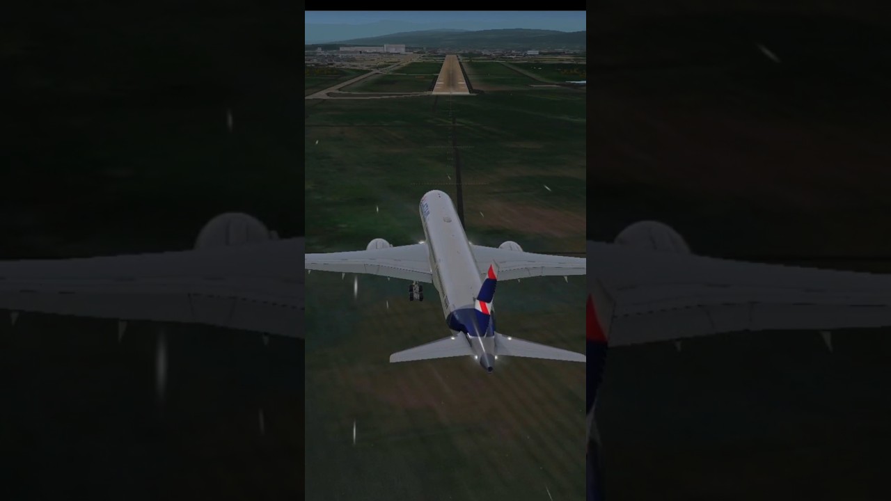 Latam B 787 crosswind landing #aviation #pilot #rfs #realflightsimulator #landing #plane #avgeek