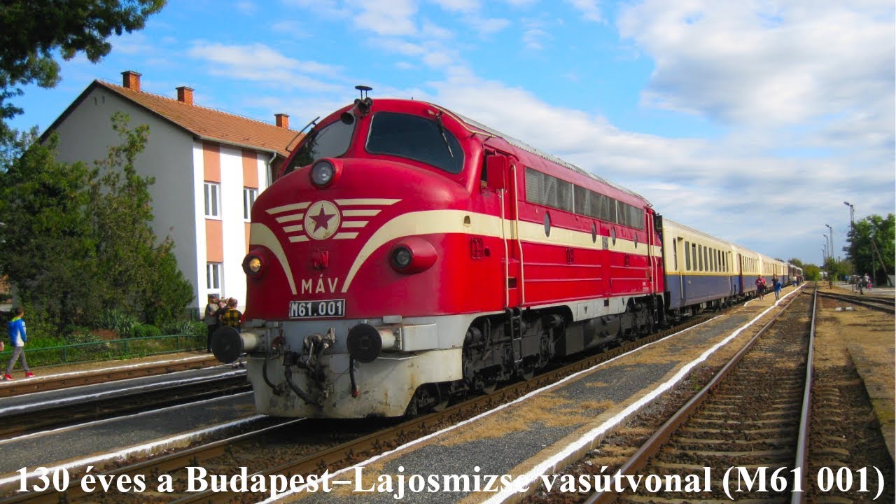 Nohabos nosztalgiavonat a 142-es vonalon (M61 001) - 130 éves a Budapest–Lajosmizse vasútvonal