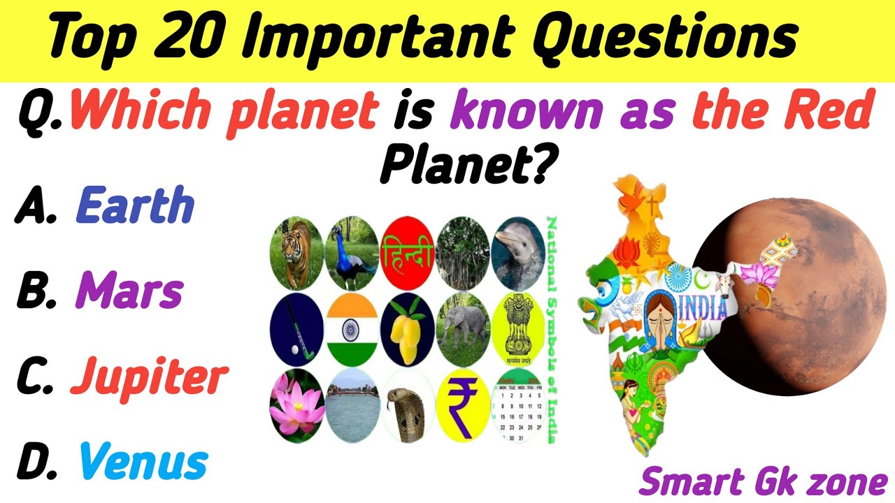 Top 20 General Knowledge Questions in English | Smart GK Zone | Episode 1