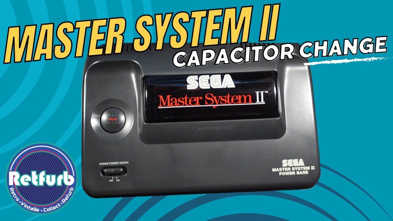 Sega Master System 2 Retro Strip Down & Capacitor Change - Retfurb Vintage Refurb.
