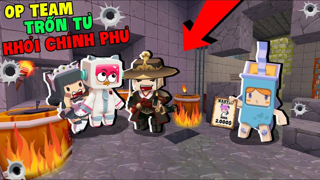 Mini World : Block Art #Tập 12 | HIHA V&Agrave; OP TEAM VƯỢT NGỤC LẦN 2 THO&Aacute;T KHỎI CH&Iacute;NH PHỦ