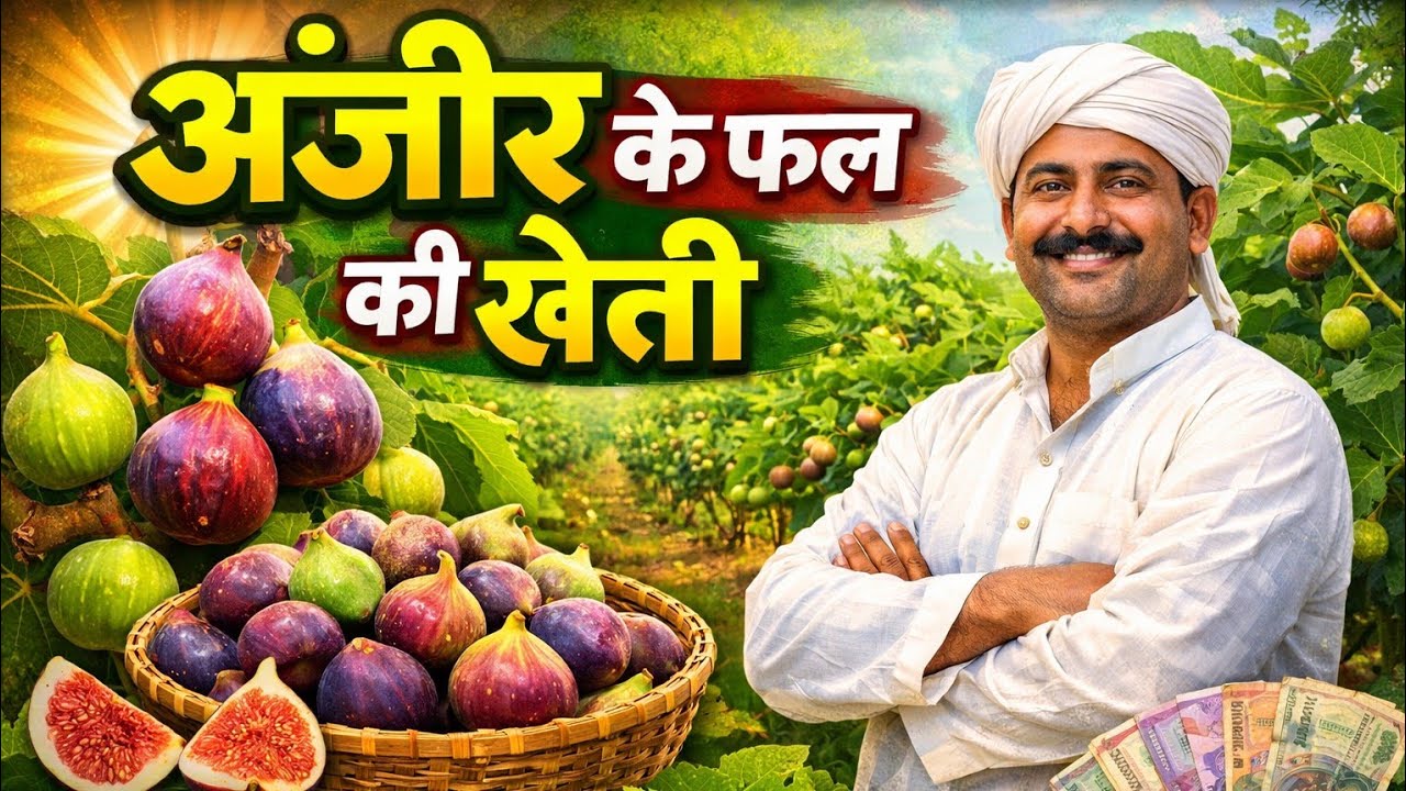 अंजीर के फल की खेती का थंबनेल बना दीजिए LODHI HRADESH MUKHIYA