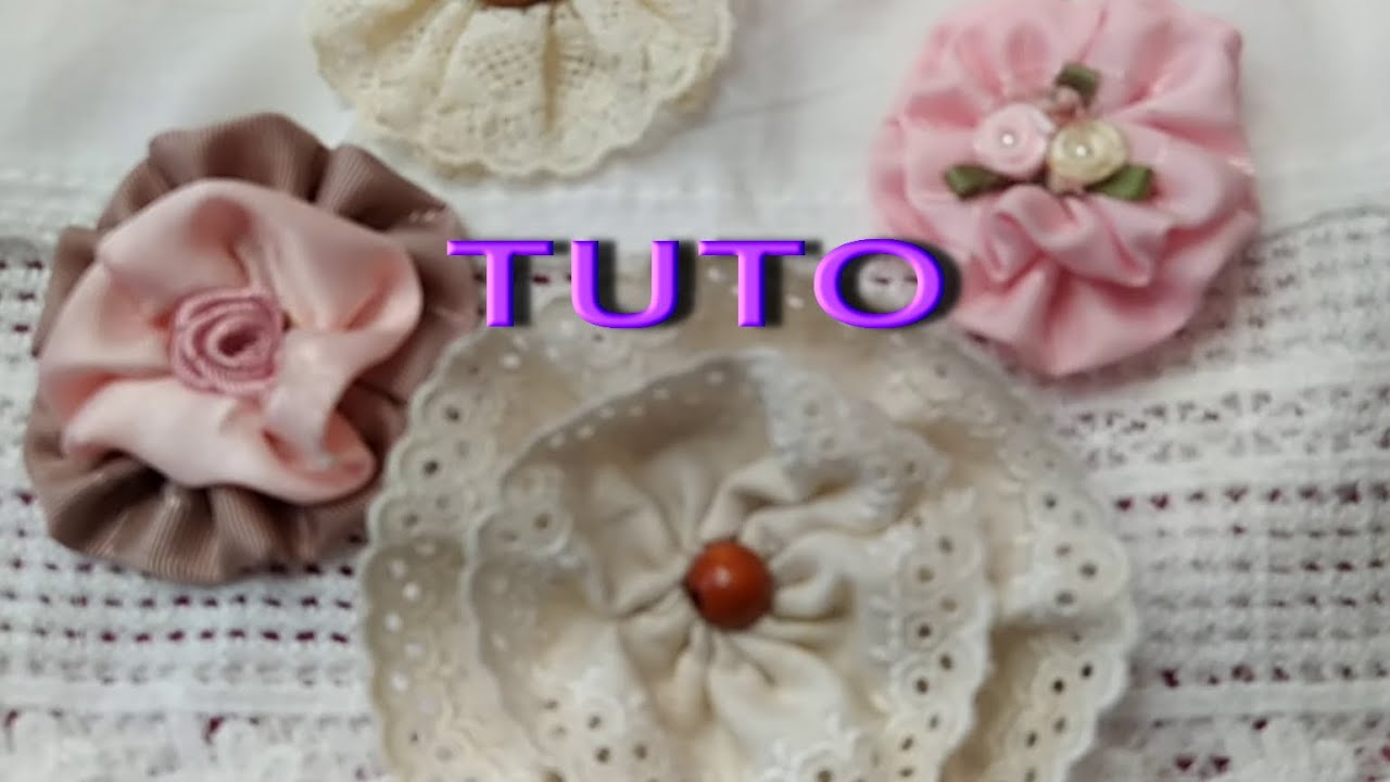 Scrapbooking TUTO ROSACES Super Facile plus SURPRISE !!!!!