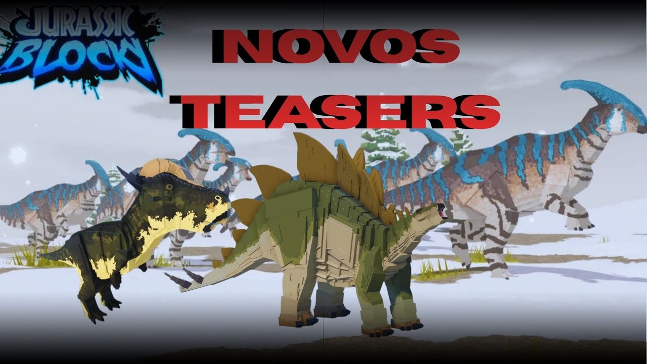TODOS OS NOVOS TEASERS! E DINOS CONFIRMADOS! | ROBLOX Jurassic Blocky