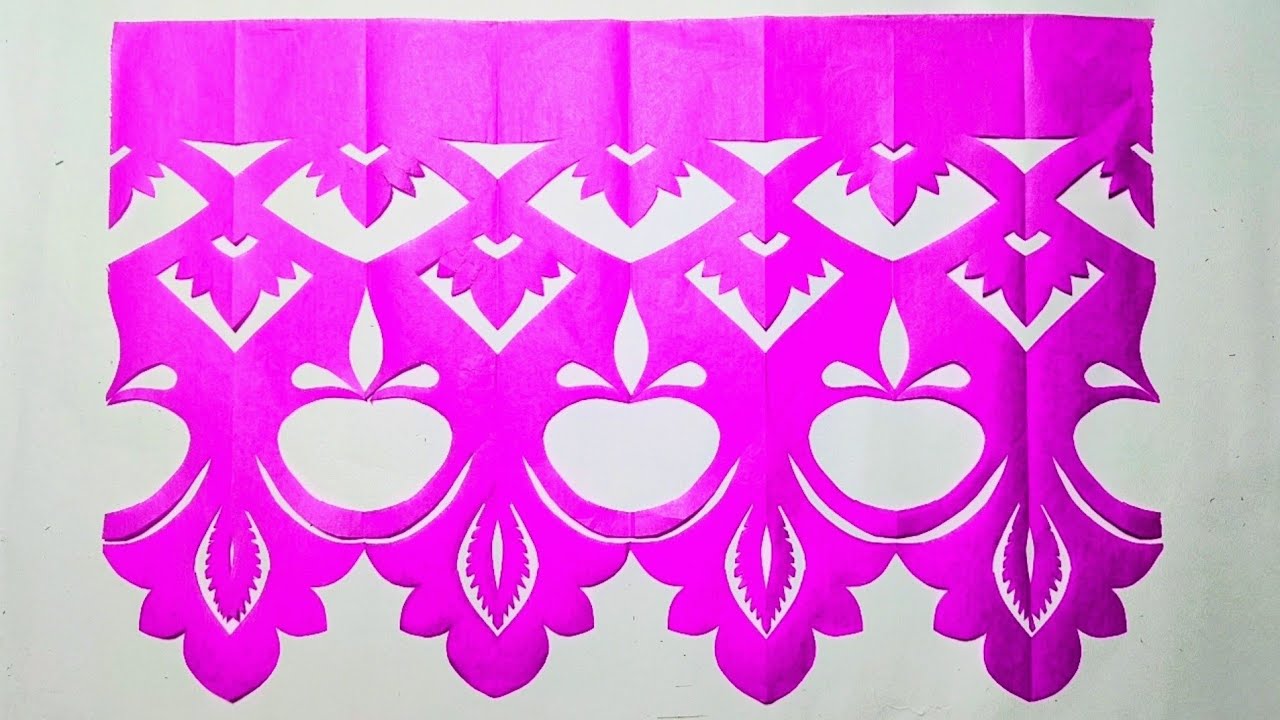 How to do paper cutting design for decoration 🎎 ! Ghar Sajane ke liye easy Paper Cutting Ideas💡 !