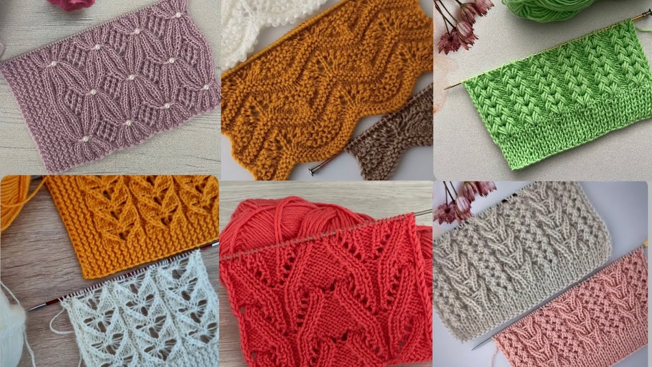 Birbirinden güzel İki şiş örgü modelleri 🧿 knitting