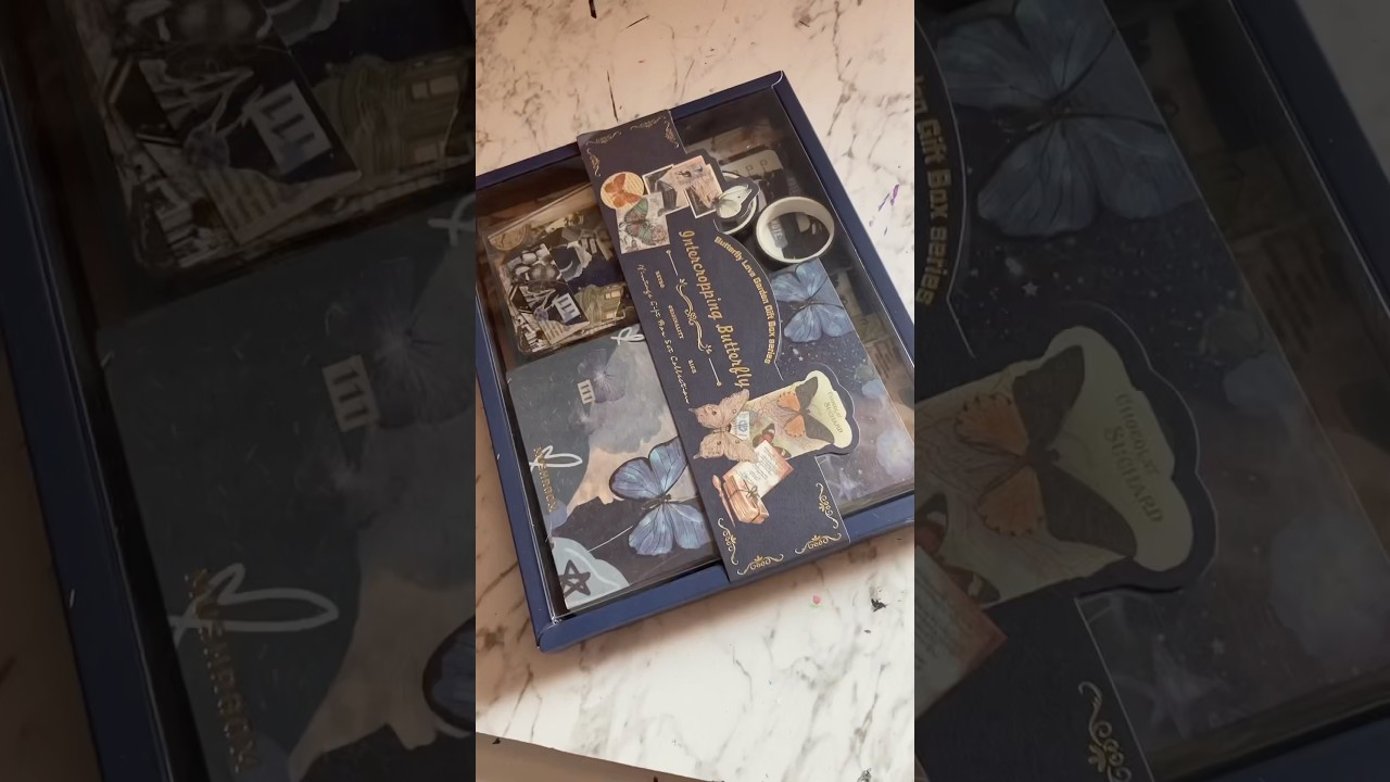 Unboxing my butterfly 🦋 scrapbook kit #scrapbooking #butterfly #unboxing