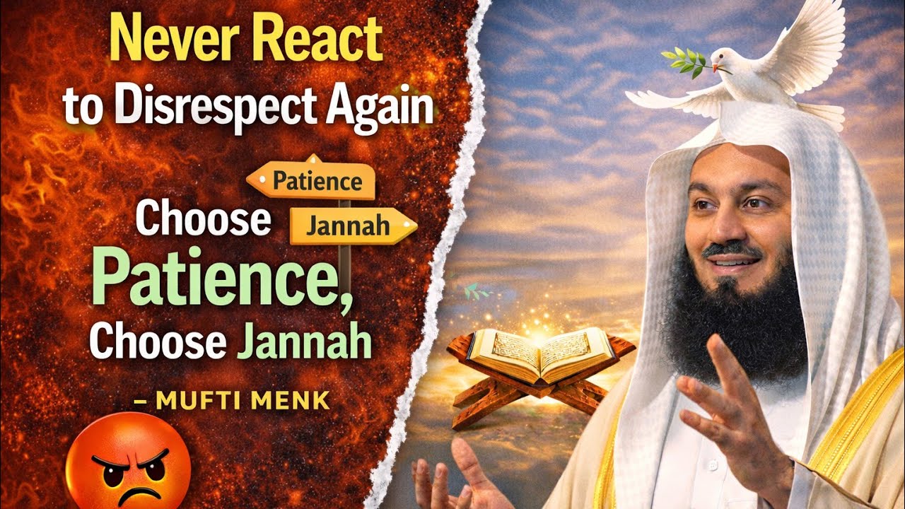 Never React to Disrespect Again — Choose Patience,Choose ,Jannah | Powerful Islamic Reminder