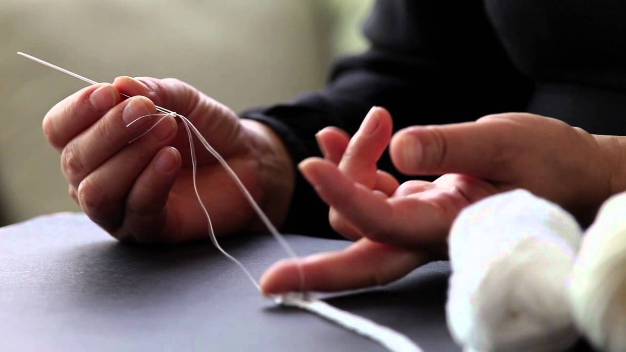 ブティのつめかた　　méchage de boutis